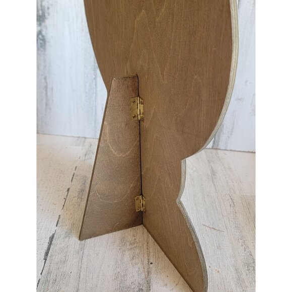 Vintage wooden Snowman Victorian kid building xmas figure decor - Picture 6 of 6